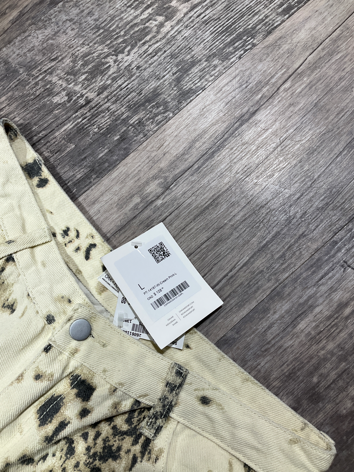 Oak + Fort Denim Size Large