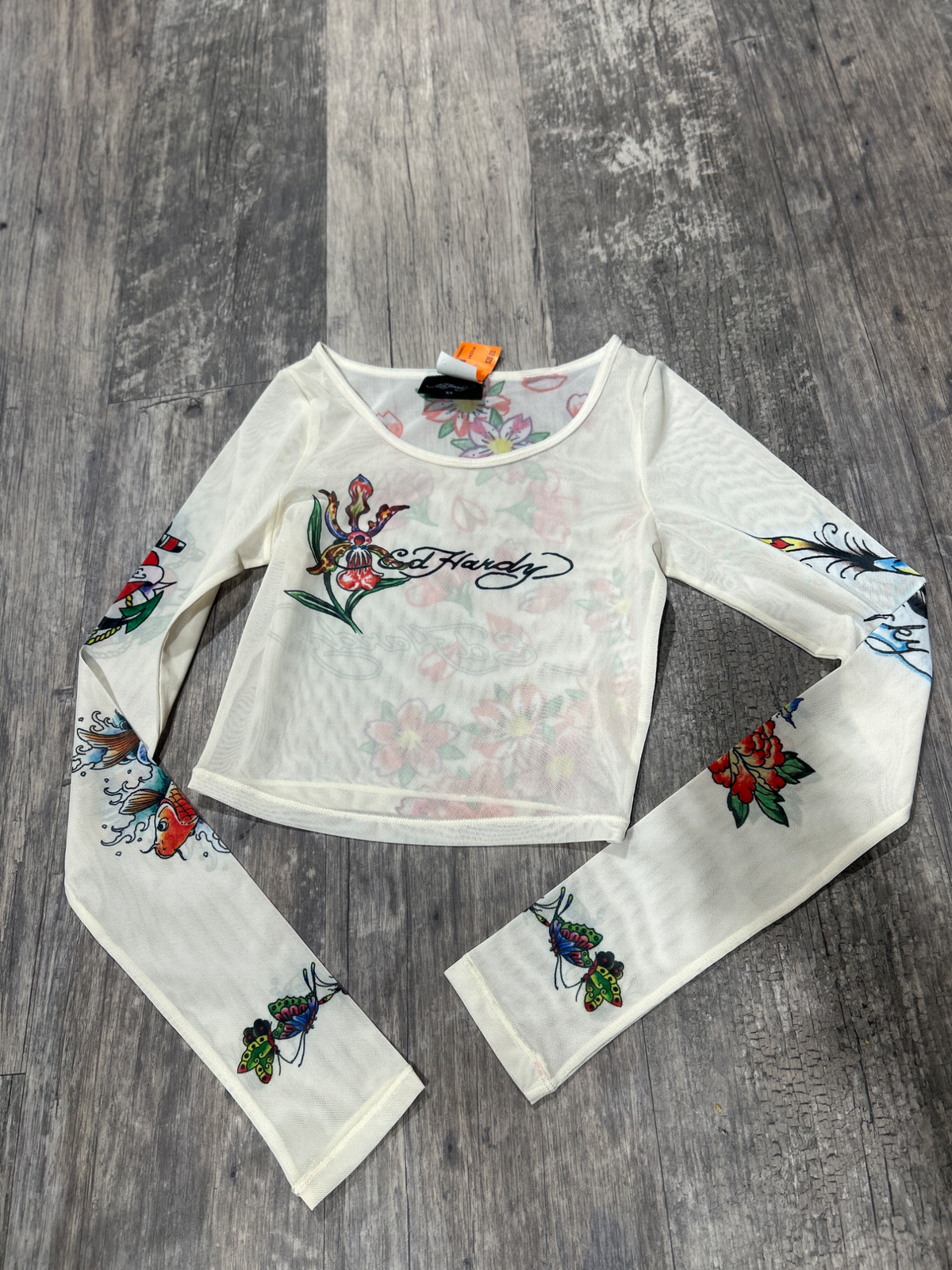 Ed Hardy Long Sleeve Top Size Extra Small