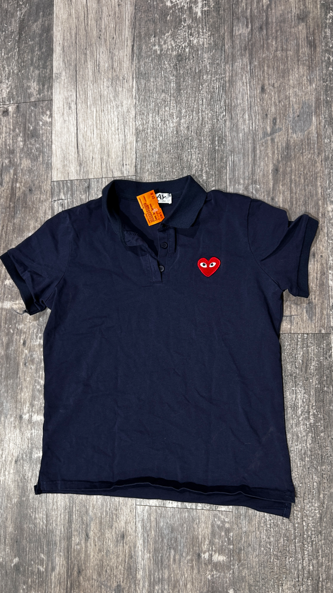 Comme Des Garcons Short Sleeve Top Size Small