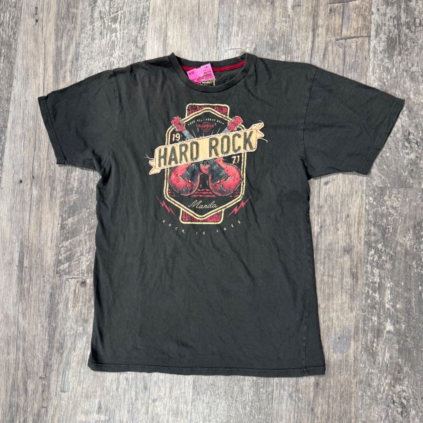 Hard Rock Short Sleeve Top Size Large