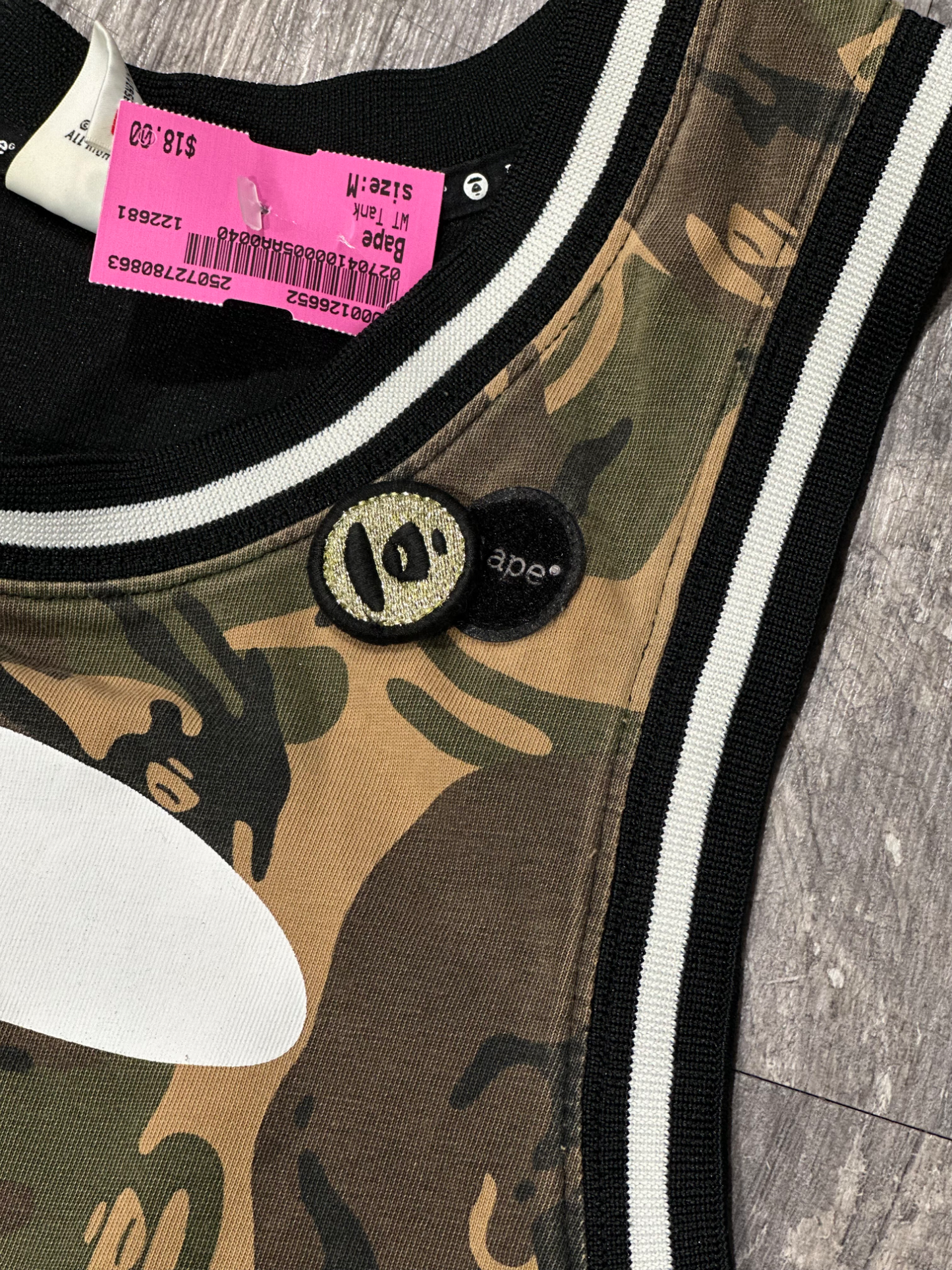 Bape Tank Top Size Medium