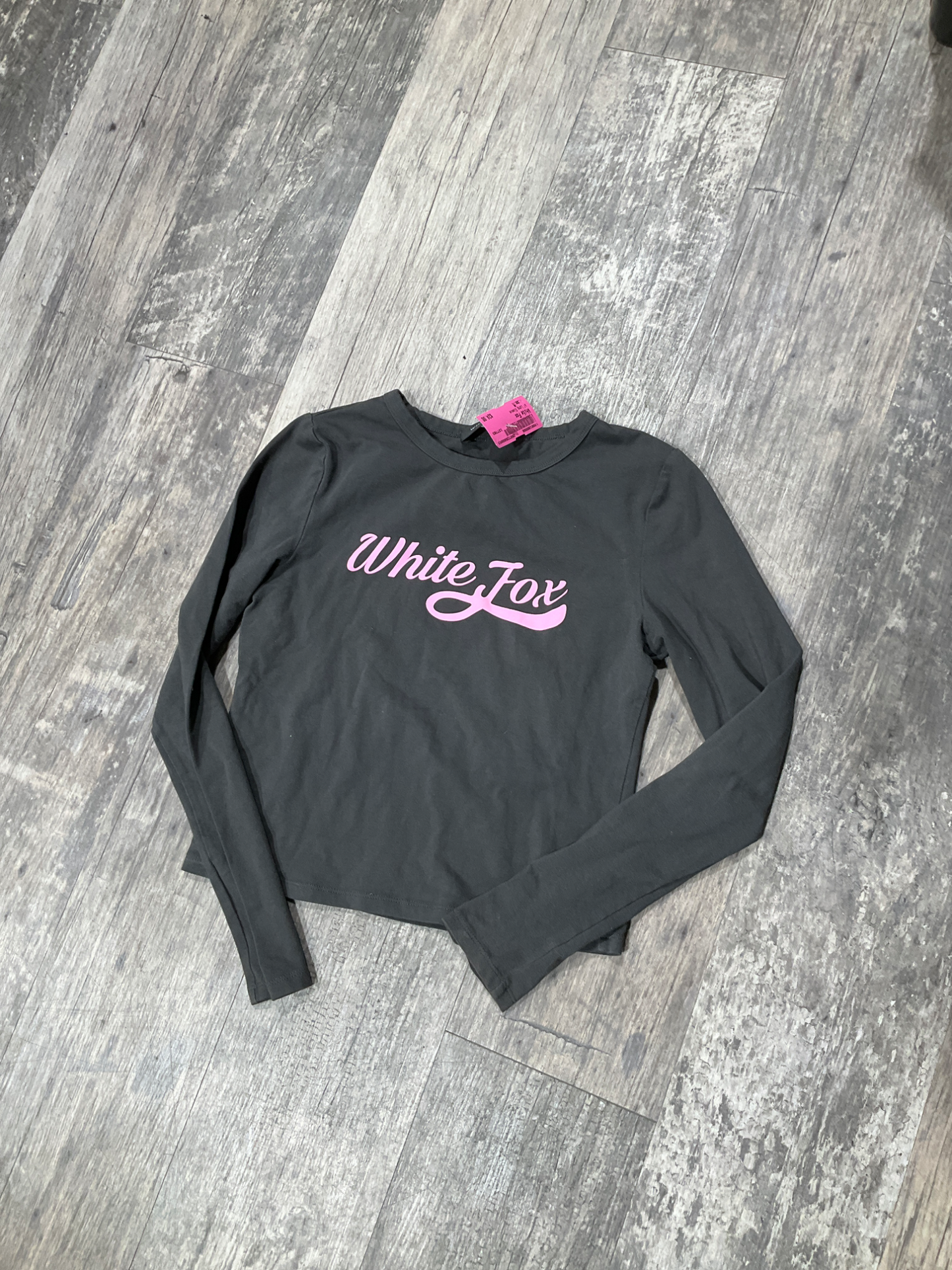White Fox Long Sleeve Top Size Medium