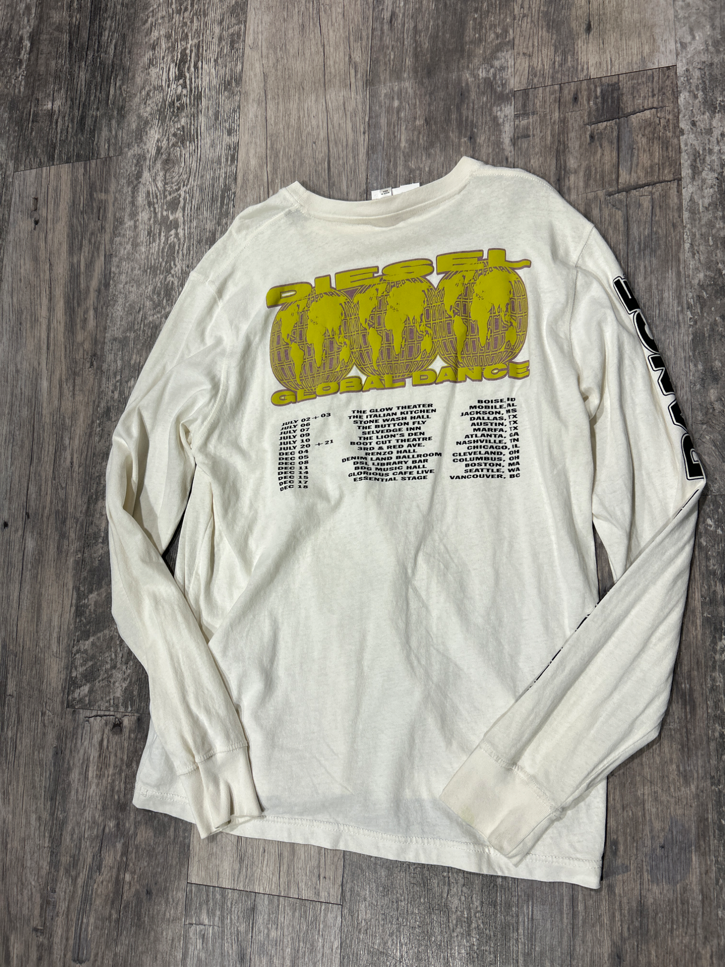 Diesel Long Sleeve Top Size Medium