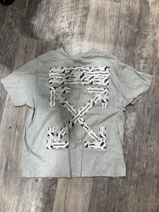 Off White Short Sleeve Top Size Small