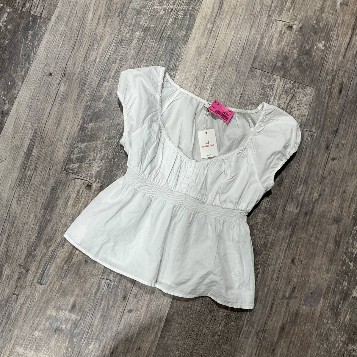 Sunday Best Short Sleeve Top Size Medium