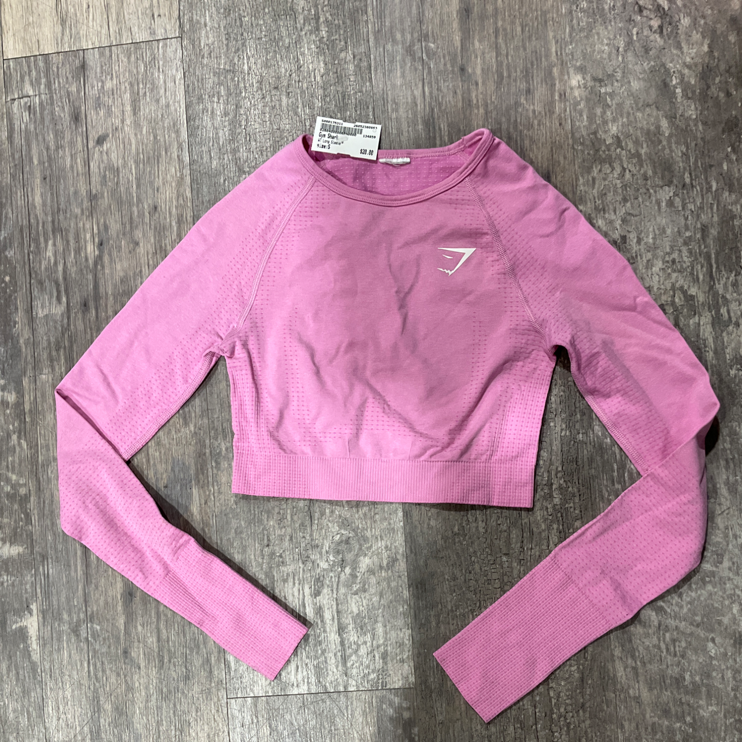 Gym Shark Long Sleeve Top Size Small